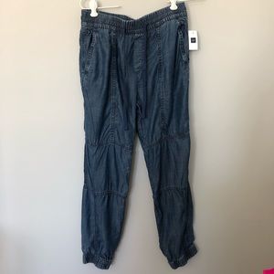 Gap Chambray Denim Joggers Women’s X-small